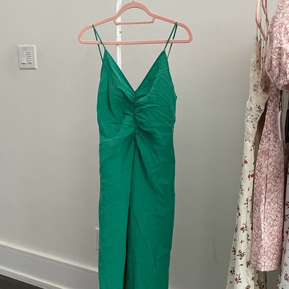 Zara emerald maxi slip dress - Picture 2 of 3